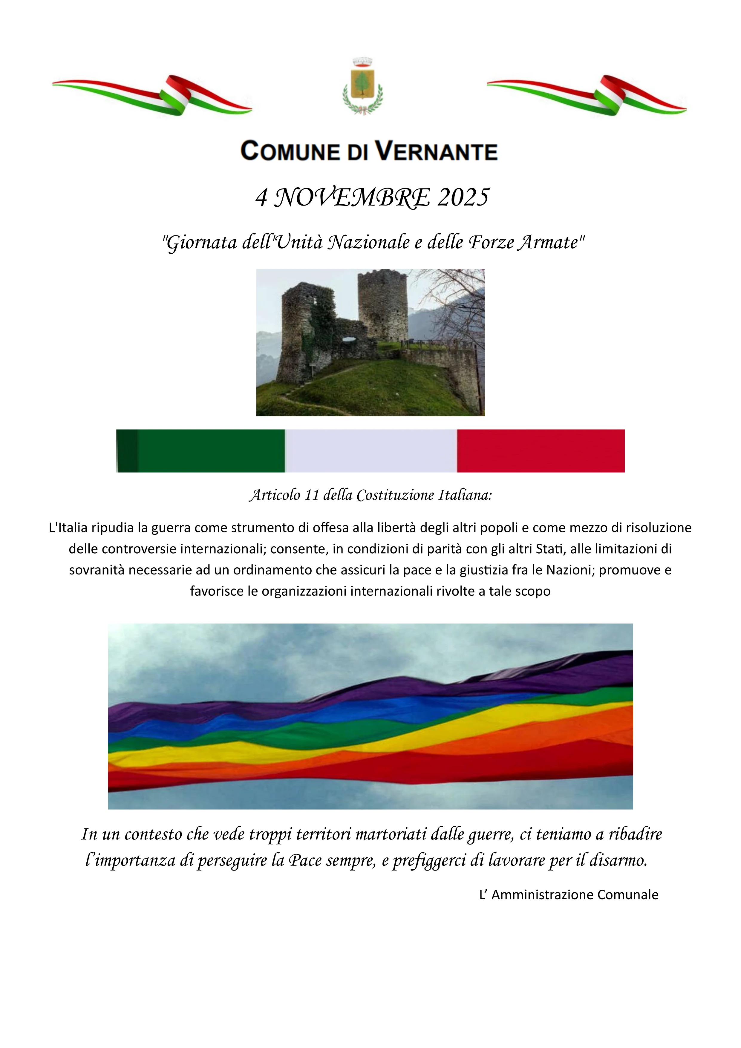 Giornata dell'Unità Nazionale e delle Forze Armate