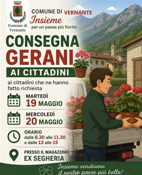 Consegna Gerani